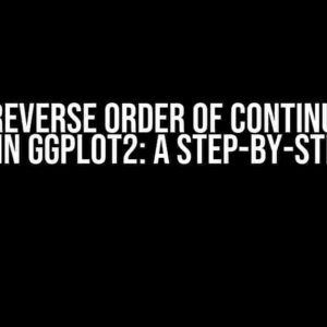 How to Reverse Order of Continuous Fill Legend in ggplot2: A Step-by-Step Guide