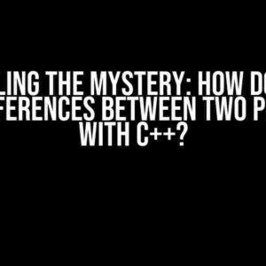 Unraveling the Mystery: How do I Mark the Differences between Two Pictures with C++?